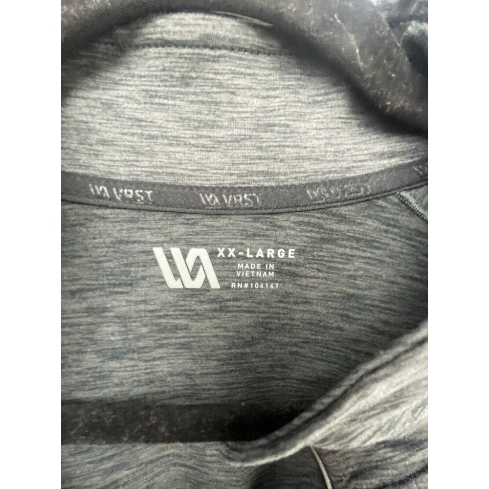 VRST MEN'S RUN WARM 1/2 ZIP DARK GREY HEATHER PULLOVER SIZE XXL - Picture 14 of 16